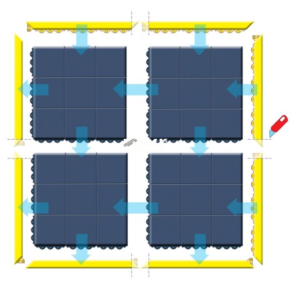 Arbeitsplatzmatte 650 Cushion Ease™ Fire Retardant