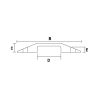 Kabelbrücke Checkers Fastlane® 1 Channel Drop Over Cable Protector 1,5″