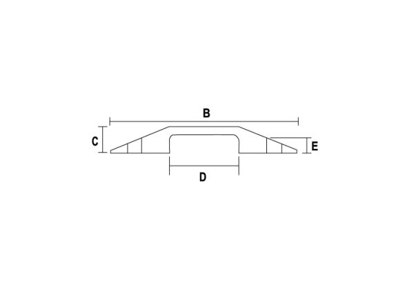 Kabelbrücke Checkers Fastlane® 1 Channel Drop Over Cable Protector (4″)