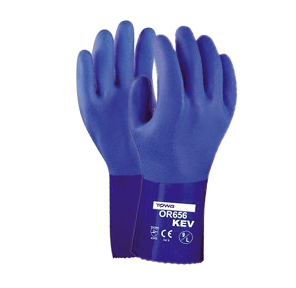 TOWA Chemieschutzhandschuh OR656 blau