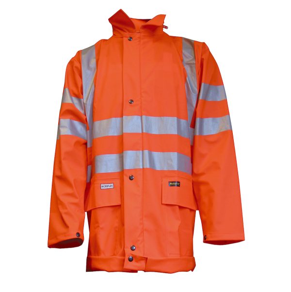 Microflex Warnschutz Regenjacke EN471