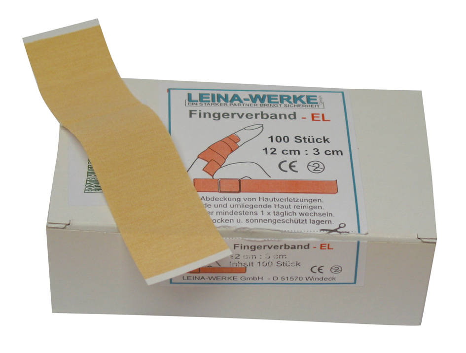 Pflaster Fingerverband Streifenverband 12 x 3 cm – Bannenberg Arbeitsschutz  GmbH AT