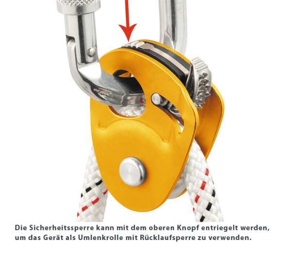 Petzl® Hochleistungsumlenkrolle MICRO TRAXION