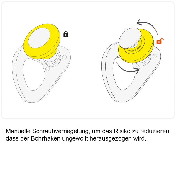 Petzl Entfernbarer Bohrhaken COEUR PULSE