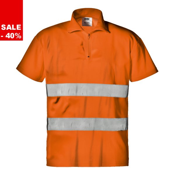 Warnschutz Polo-Shirt  50% Baumwolle, 50% Polyester
