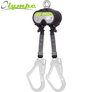 OLYMPE Twin-Höhensicherungsgerät Aluminiumgehäuse mit Gurtband 