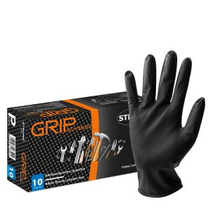 Nitril-Einweghandschuhe GRIP BLACK