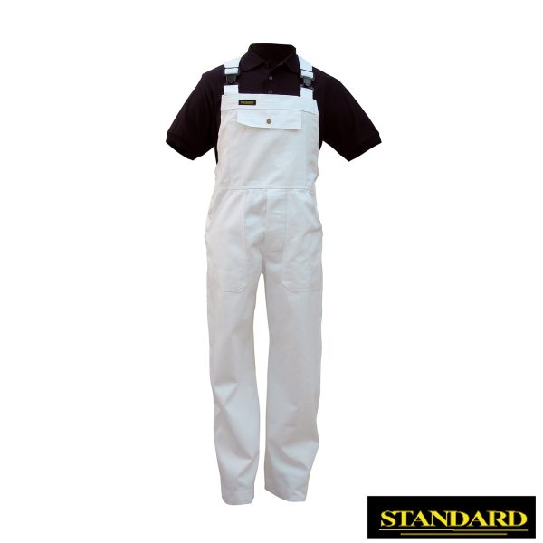 Latzhose "Standard BW" Weiss