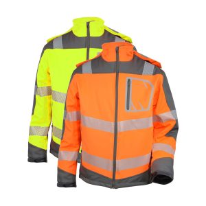 Hi-Viz Winter Softshell-Jacke – Warnschutzjacke mit Steppfutter