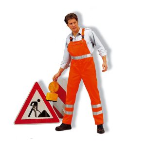 Kübler Latzhose 270 orange mit Streifen *RP*