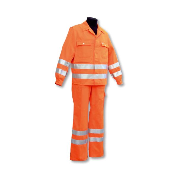 Jacke 50/50 orange mit Streifen *RP*