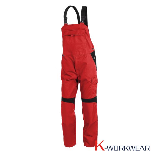Kübler Latzhose 3757 INNO PLUS rot/schwarz Gr. 50 *RP*