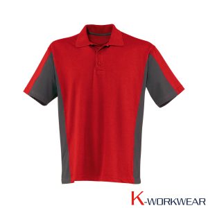 Kübler Polo-Shirt 5019 mittelrot/anthrazit *RP*