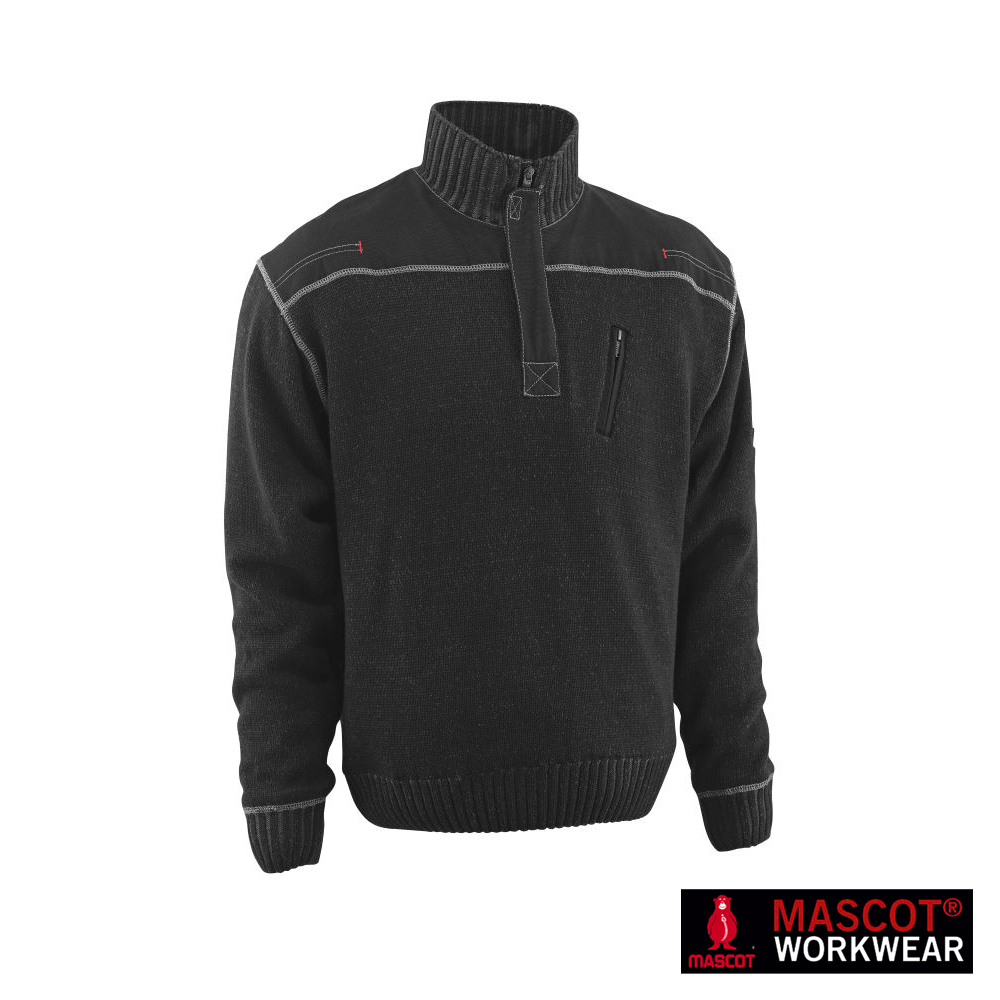 MASCOT® NAXOS Strickpullover | Kurzer Reißverschluss – Bild 3