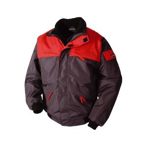 TRANEMO®  Pilotjacke T-TEX anthrazit/rot *RP*