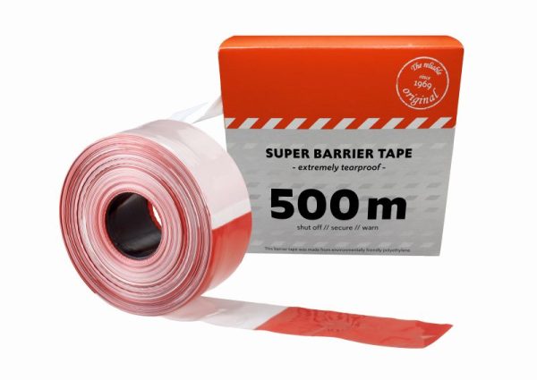 Super Absperrband 80 rot/weiß 500 Meter