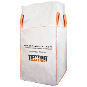 BIG BAG Mineralwolle – sicher & staubdicht mit 4 Hebeschlaufen