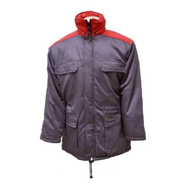 Peter's Winterparka ESKIMO grau/rot