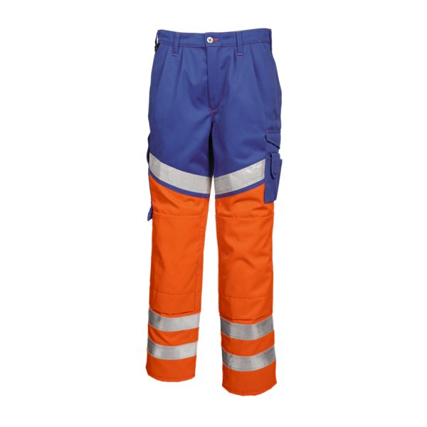 TRANEMO® Warnschutz-Bundhose HiVis 4721 orange/blau *RP*