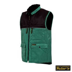 Peter´s Winterweste W10 grün/schwarz