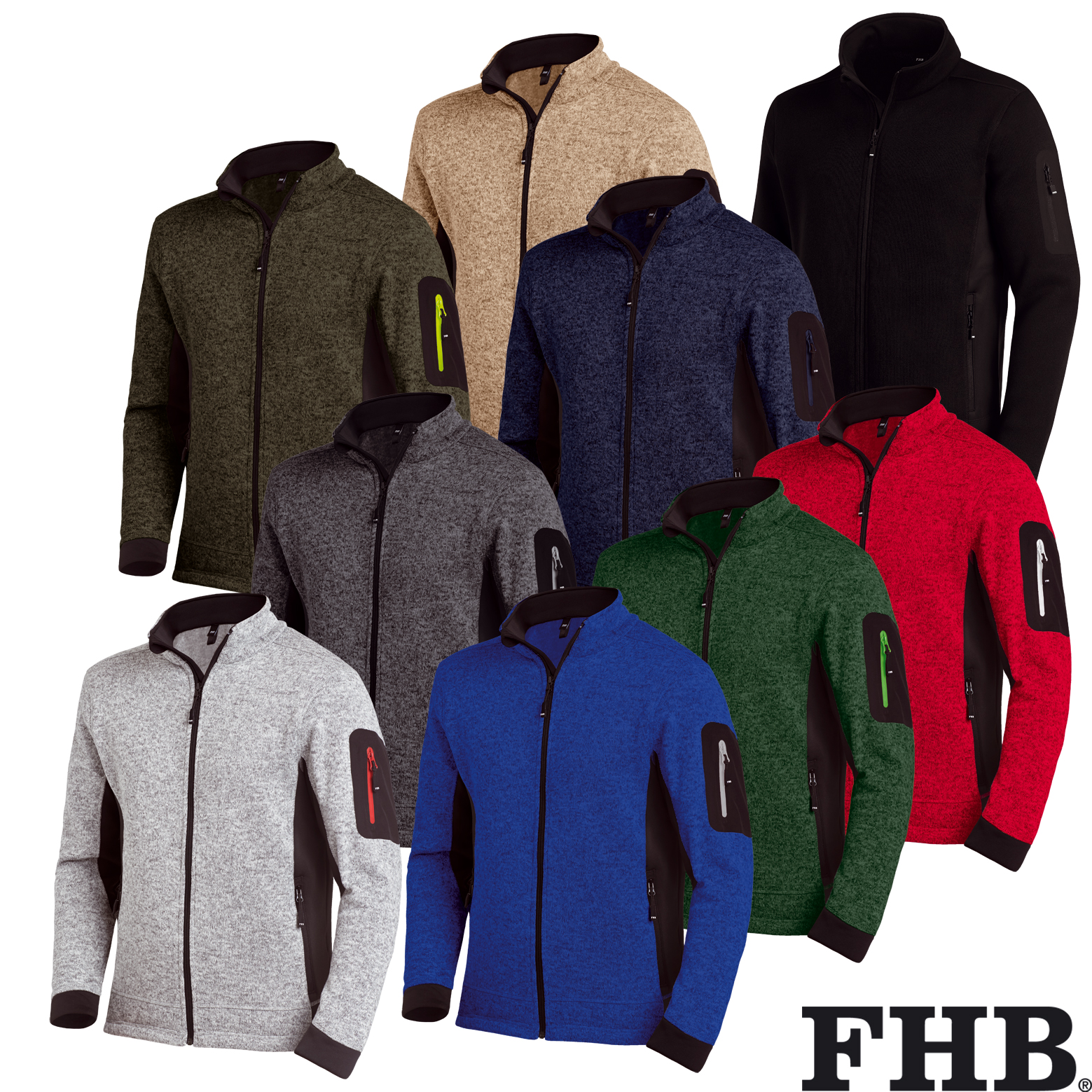 FHB Strick-Fleece-Jacke CHRISTOPH – Bannenberg Arbeitsschutz GmbH AT | Arbeitsjacken