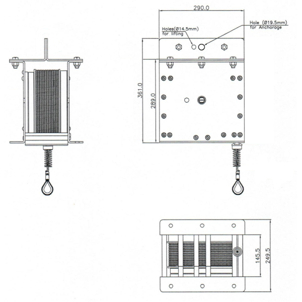 Lastsicherungsgerät (max. 1000 kg) 16 Meter – Bild 2