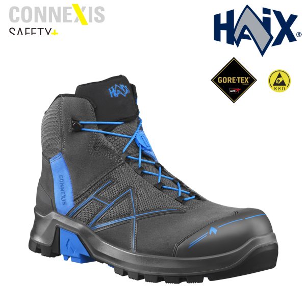 Haix® CONNEXIS Safety+ GTX mid S3 grey-blue