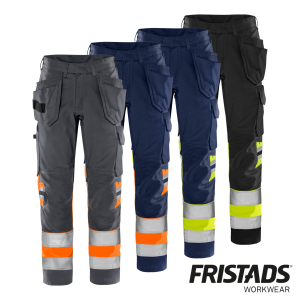 Fristads High VIS Green Handwerkerhose Kl. 1 2640 GPLU