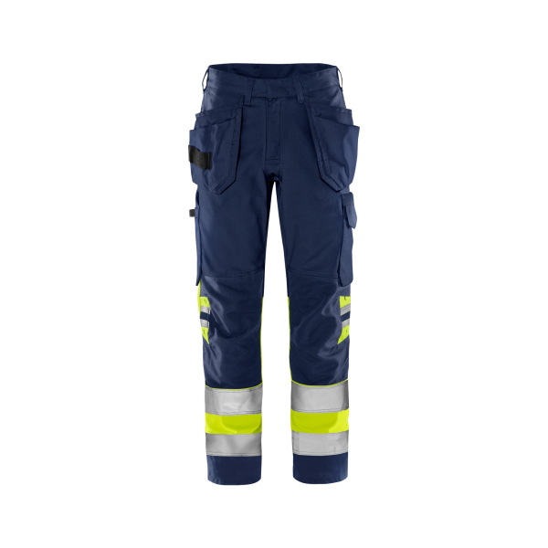 Fristads High VIS Green Handwerkerhose Kl. 1 2640 GPLU – Bild 4