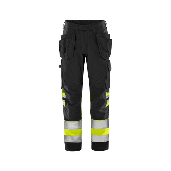 Fristads High VIS Green Handwerkerhose Kl. 1 2640 GPLU – Bild 3