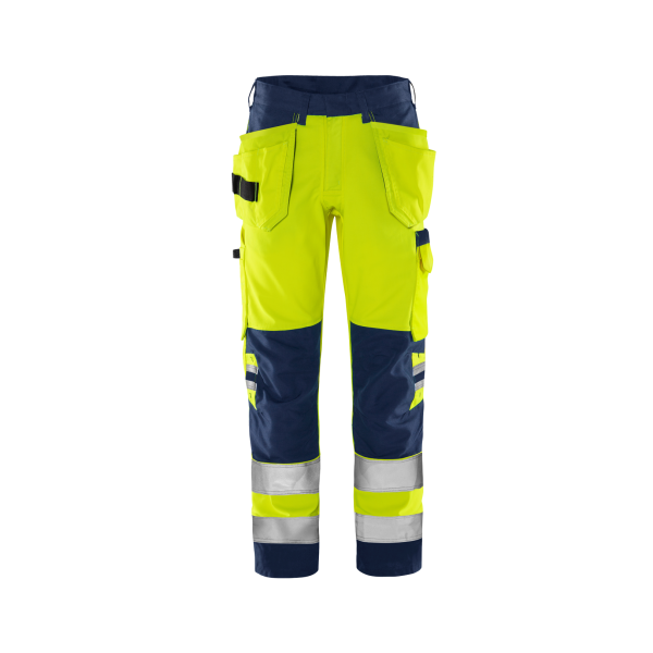 Fristads® High VIS Green Handwerkerhose Kl. 2 2641 GPLU – Bild 4