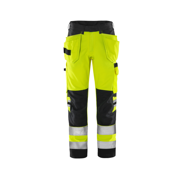 Fristads® High VIS Green Handwerkerhose Kl. 2 2641 GPLU – Bild 3