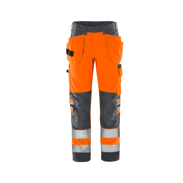 Fristads® High VIS Green Handwerkerhose Kl. 2 2641 GPLU – Bild 5