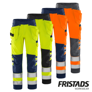 Fristads® High VIS Green Handwerkerhose Kl. 2 2641 GPLU