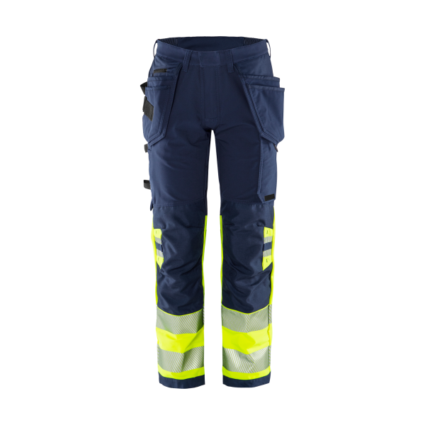 Fristads High Vis Green Handwerker Stretchhose Kl. 1 2643 GSTP – Bild 4