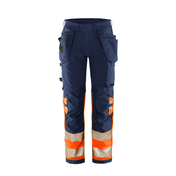 Fristads High Vis Green Handwerker Stretchhose Kl. 1 2643 GSTP – Bild 3