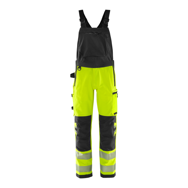 Fristads High Vis Green Stretch-Latzhose Kl. 2 1031 GSTP – Bild 4