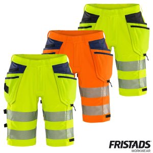 Fristads High Vis Green Handwerker Stretch-Shorts Kl. 2 2646 GSTP