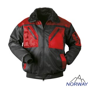 Norway Pilotjacke schwarz/rot