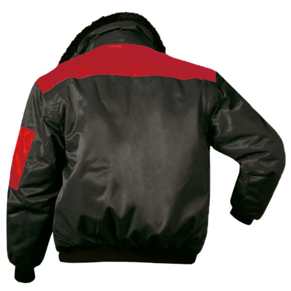 Norway Pilotjacke schwarz/rot – Bild 3