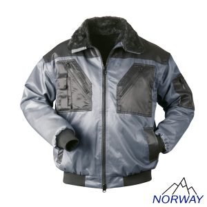 Norway Pilotjacke grau/schwarz