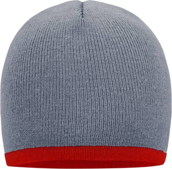 Strick Beanie mit Kontraststreifen – Bild 8