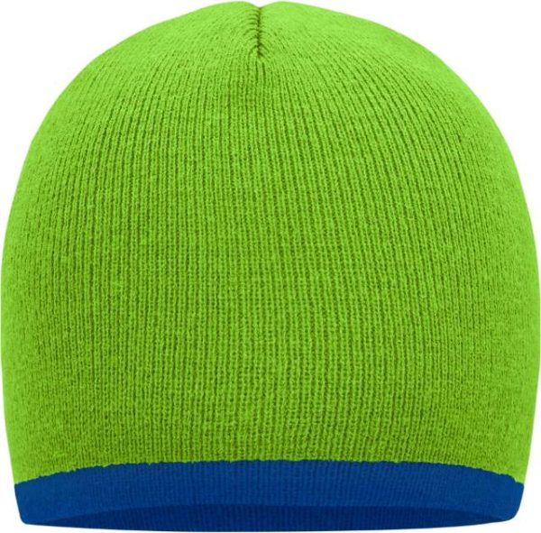 Strick Beanie mit Kontraststreifen – Bild 10