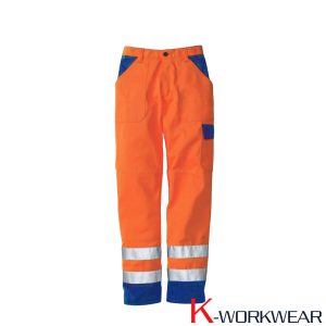 Warnschutzhose FORM 2281 orange/kbl.blau Gr. 62 *RP*
