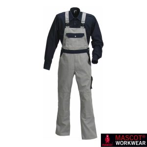 Mascot Latzhose MILANO  h-grau/marine Gr. 58 lang -PR-
