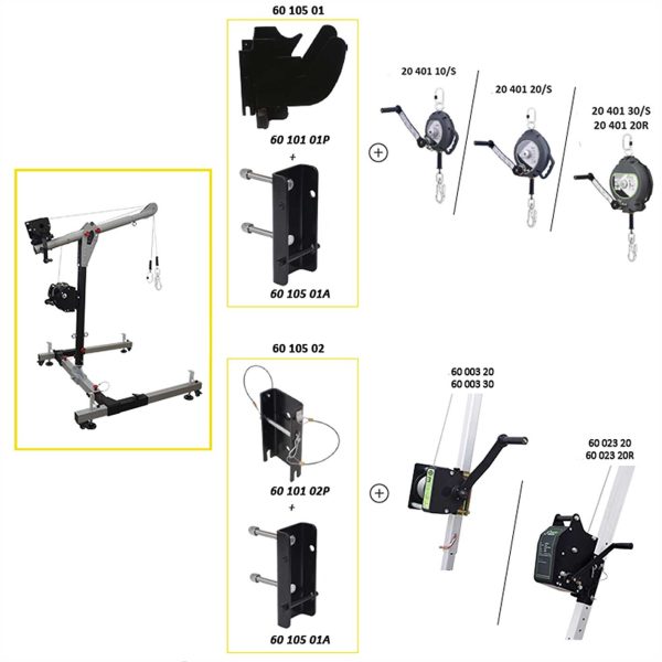 Kratos EasySafeWay 1, Basis Davit System 91 – Bild 3