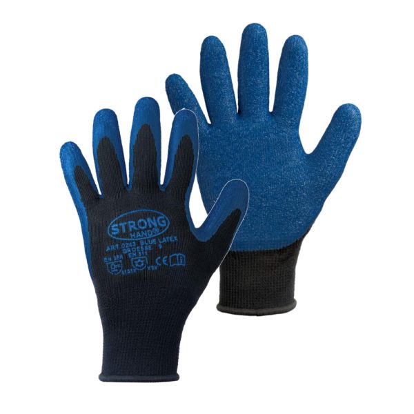 Handschuh *BLUE LATEX* StrongHand® Gr.10 *RP*
