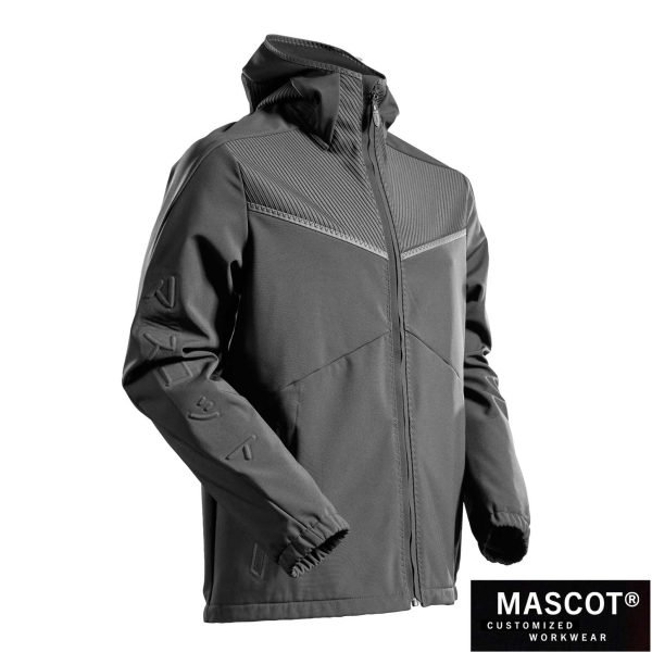 MASCOT® CUSTOMIZED Softshell Jacke mit Kapuze 22102-649 – Bild 4