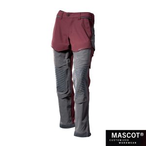 MASCOT® CUSTOMIZED Hose mit Knietaschen bordeaux/anthrazitgrau 22279