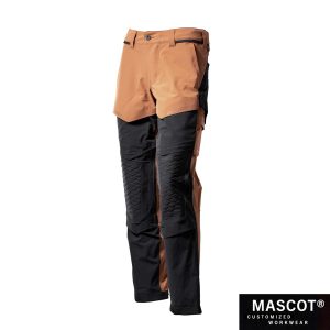 MASCOT® CUSTOMIZED Hose mit Knietaschen nussbraun/schwarz 22279